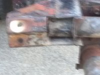 Chassis rear end bracket holes left side Aug 1 2012.jpg