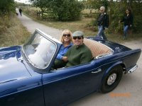 Jackie and I in the TR4.JPG