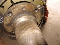 Front drum brake hubs threaded.jpg Front drum brake hubs threaded.jpg