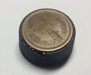 Unrestored Healey Radio Knob.jpg