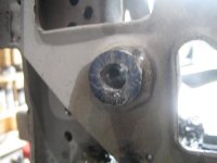 front pivot hole after biasing while drilling front pivot hole after biasing while drilling