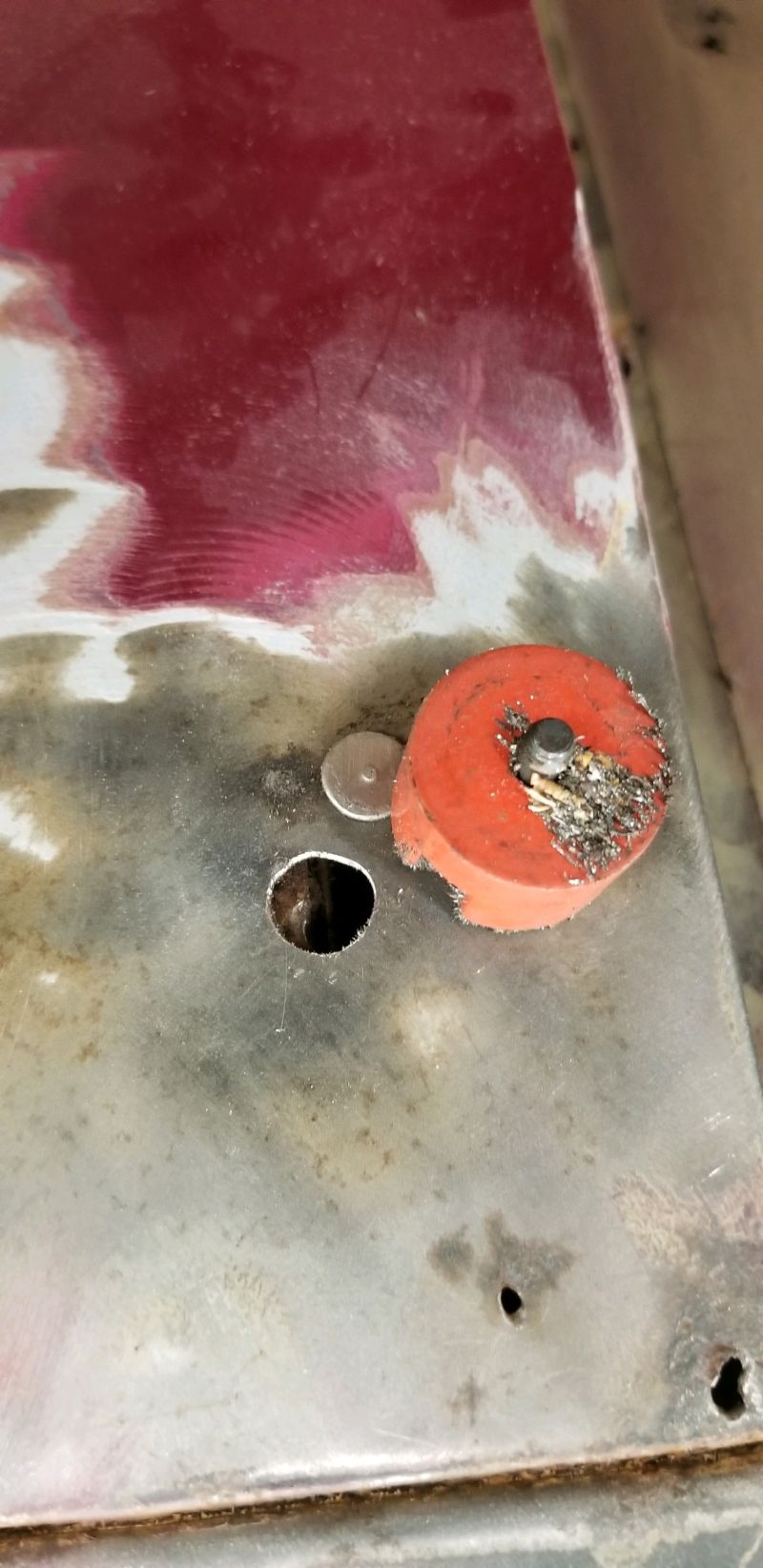 Drivers side A post hole s.jpg